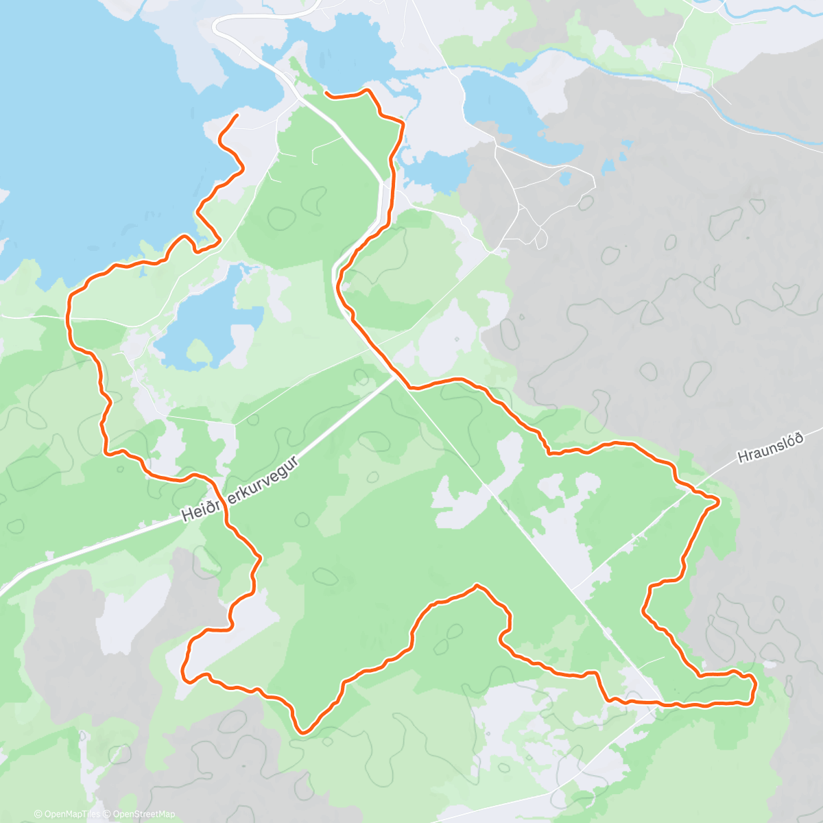 Map of the activity, Ríkishringurinn 🏃