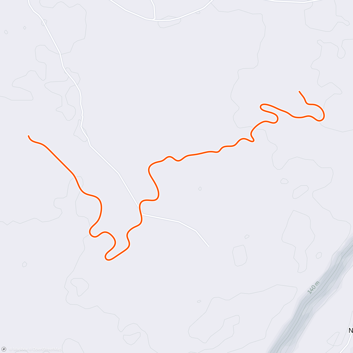 Map of the activity, Zwift - Island Outskirts in Makuri Islands