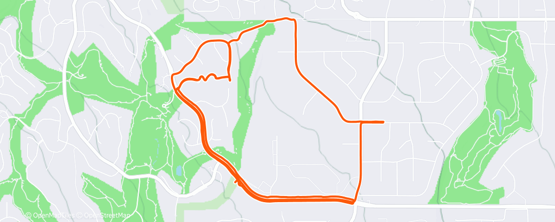 Map of the activity, Afternoon Ride