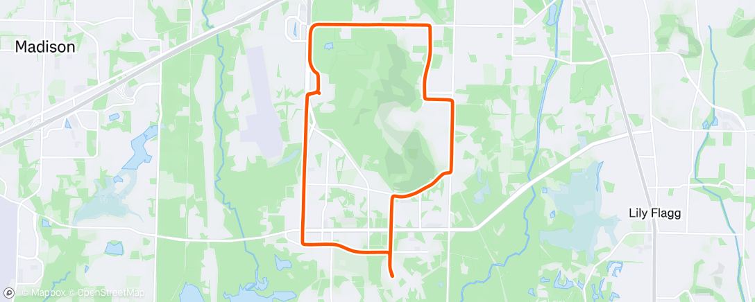 Map of the activity, Morning Ride