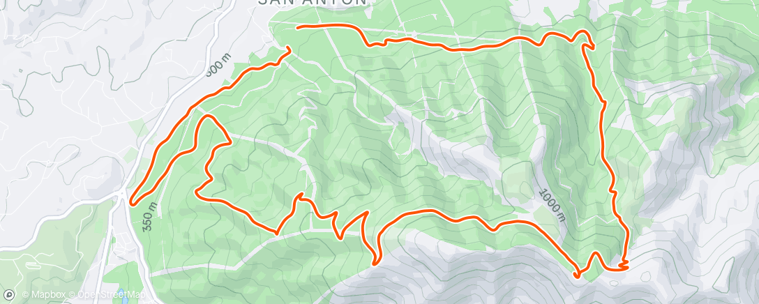 Map of the activity, Morning Run