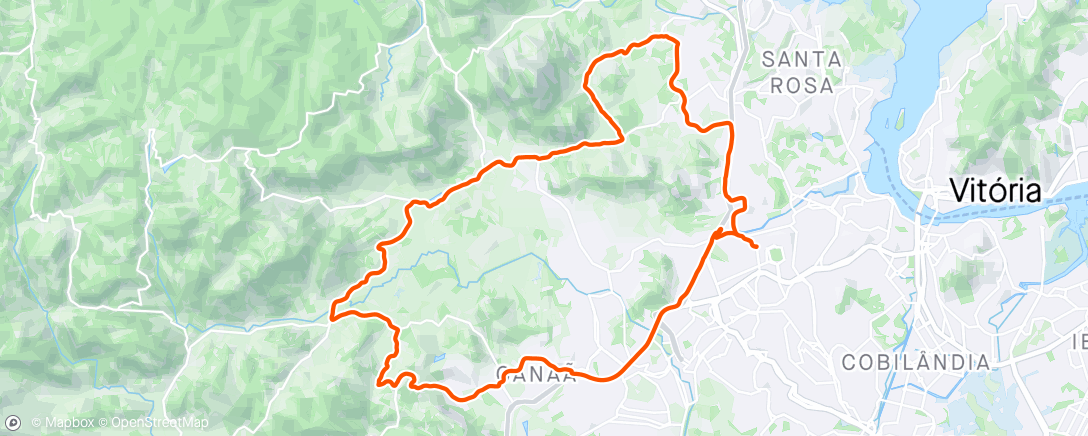 Map of the activity, Giro da terça à tarde