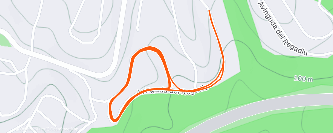 Map of the activity, Morning Run