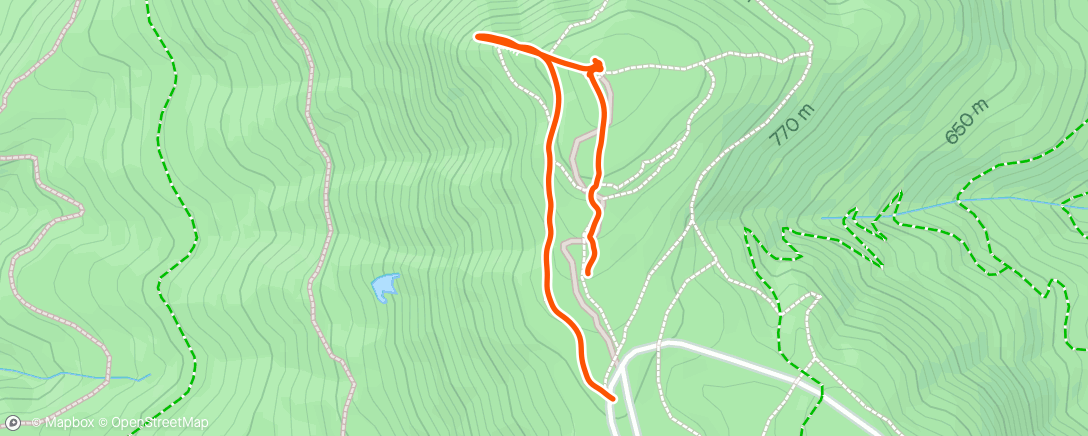 Map of the activity, West Overlook and Stone Tower Hike