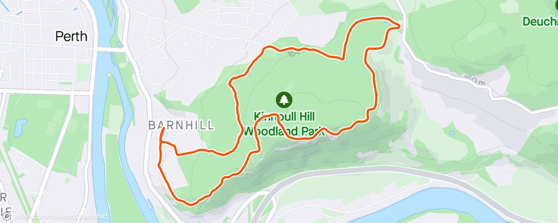 Kaart van de activiteit “Kinnoull Hill Race  💛💙”