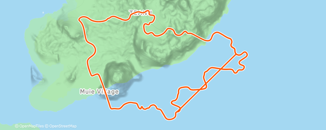 Map of the activity, Zwift - Watopia's Waistband w/Yumi