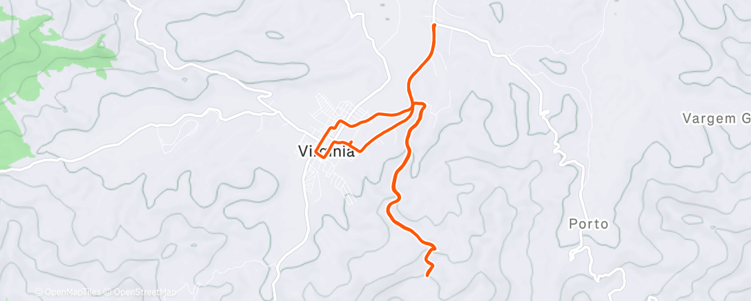 Map of the activity, 14k sem rumo, moderado a forçado 😅🙏🏼⛰️🏃🏻🔥💪🏼