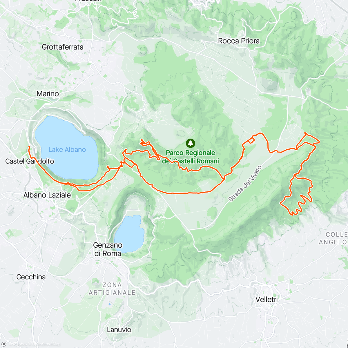 Map of the activity, Castelletti short