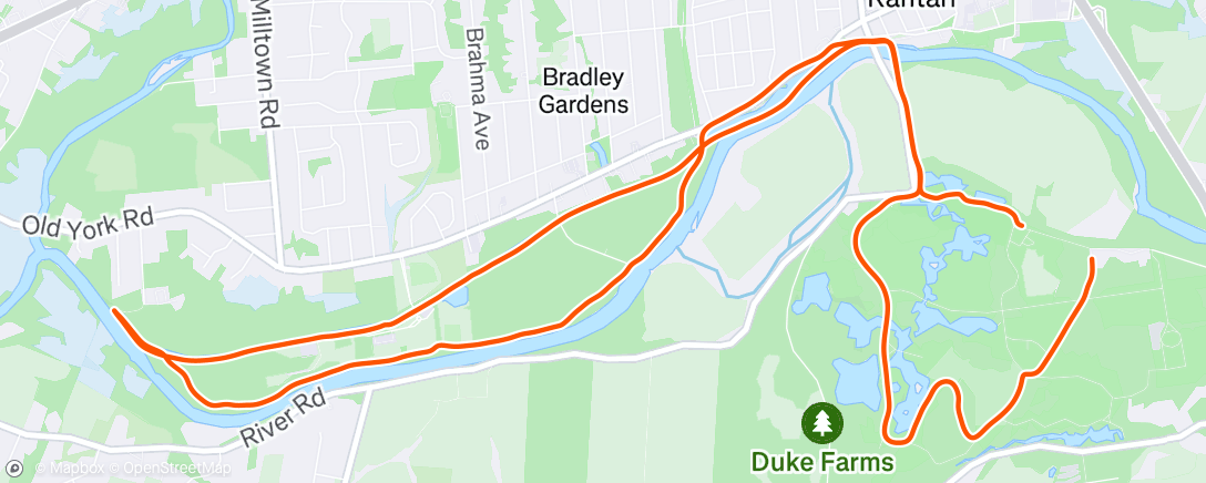 Map of the activity, Morning Run