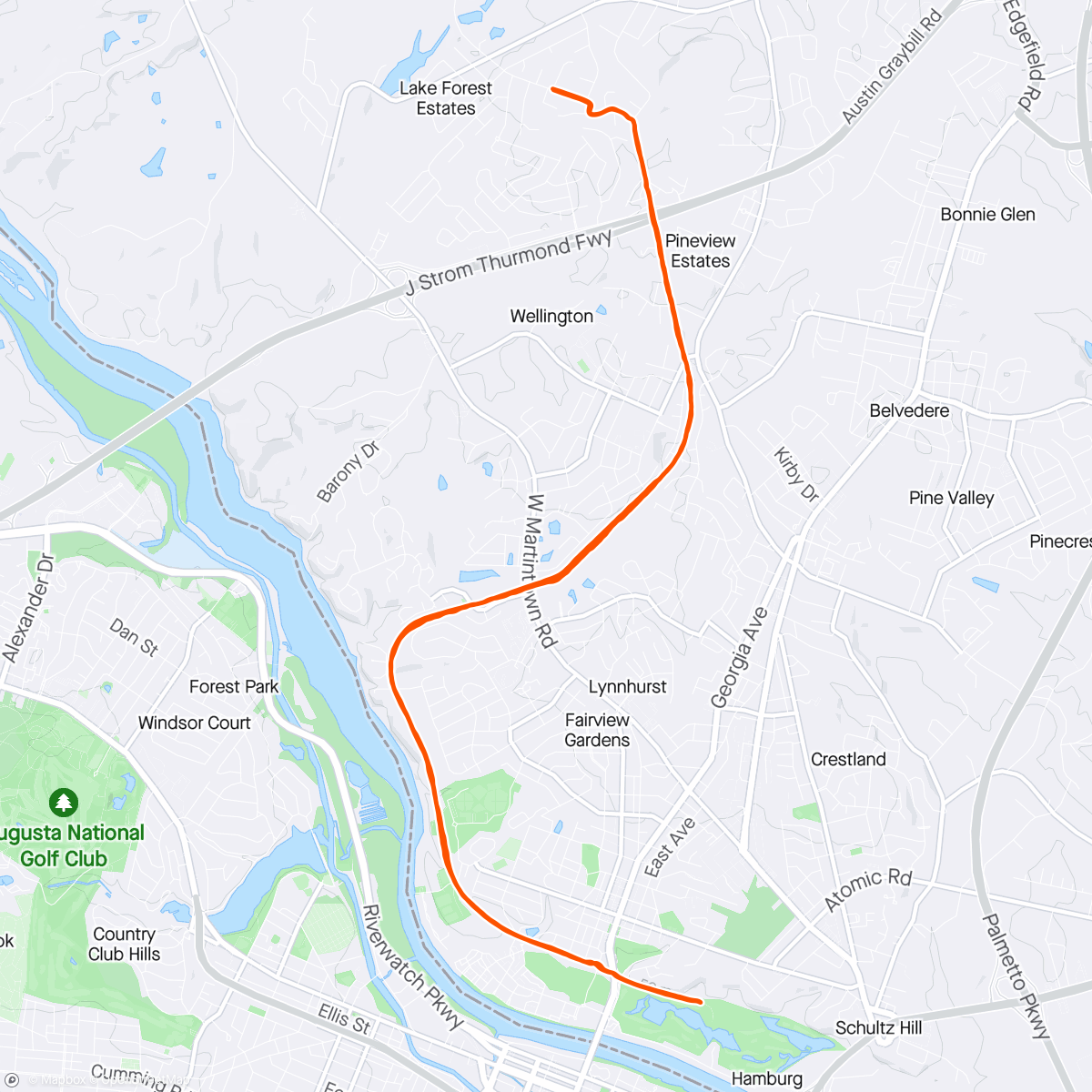 Map of the activity, Vado 59, Greeneway