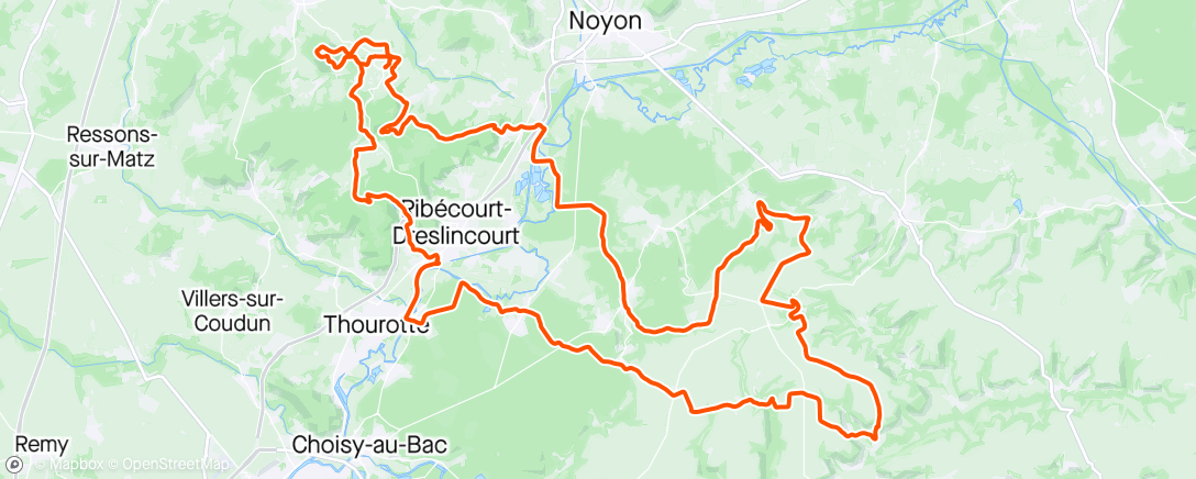 Map of the activity, Ultra trail de la ligne rouge