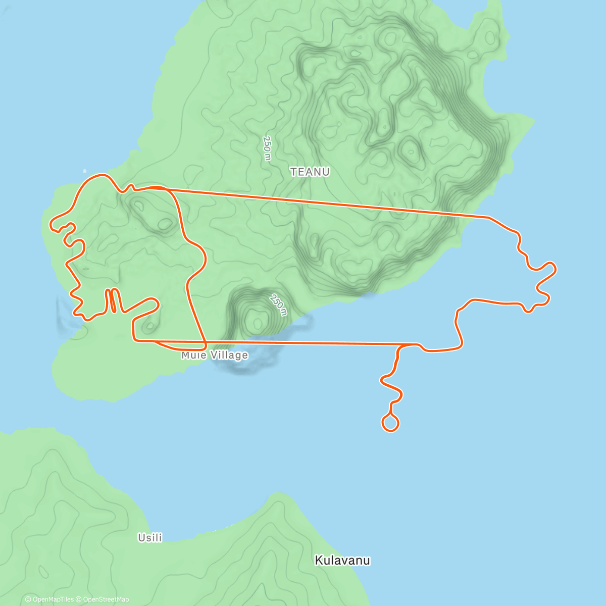 Карта физической активности (Zwift - Flat Route in Watopia)