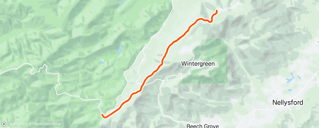Map of the activity, Parkway sunset extravaganza