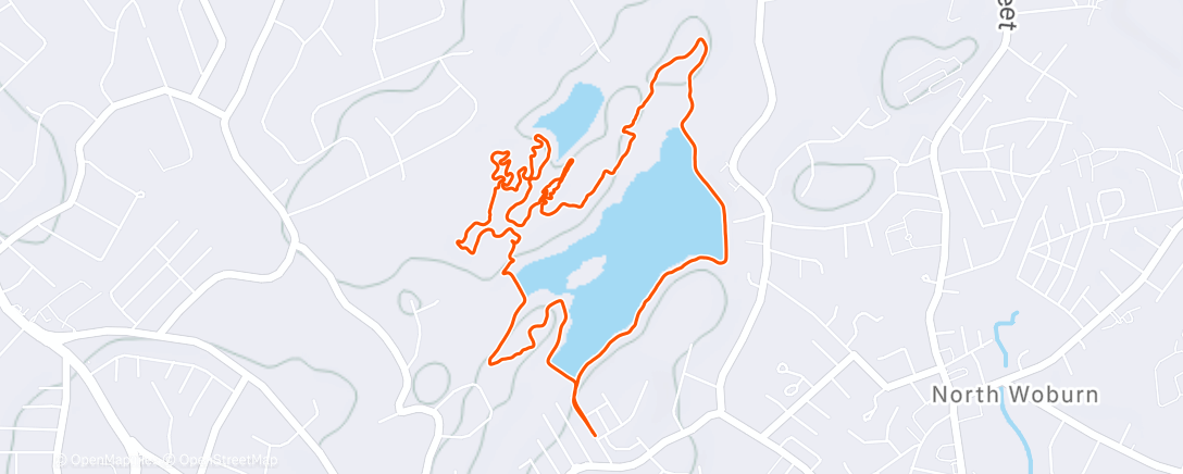Map of the activity, Cycling