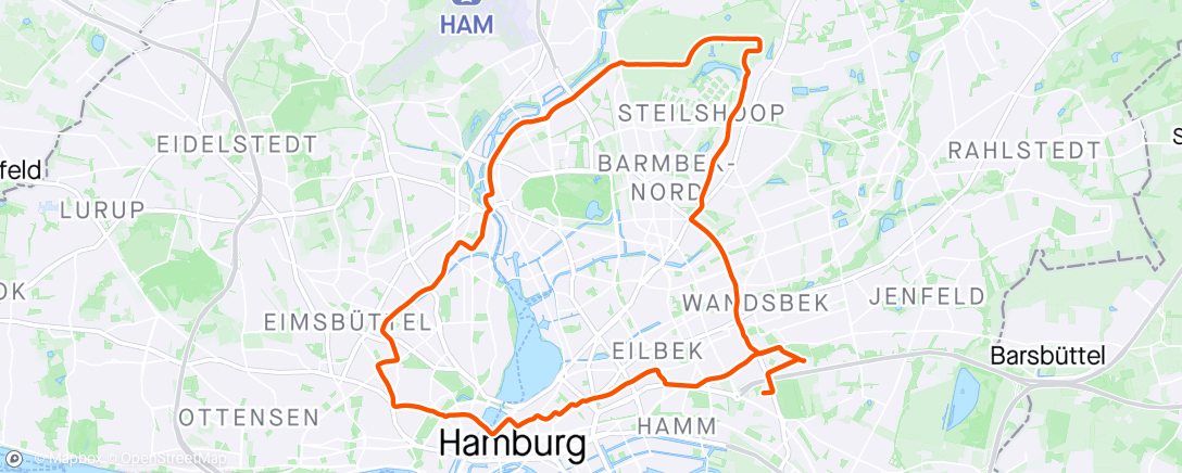 Map of the activity, Hamburg