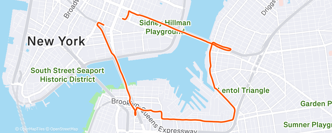 Map of the activity, 10km Long Run