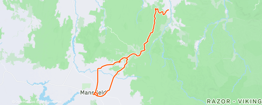 Карта физической активности (Morning Ride)