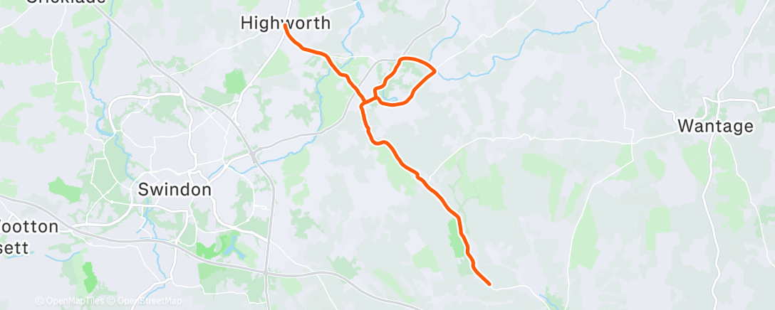 Peta aktivitas, Tempo: 3x8min Fartlek