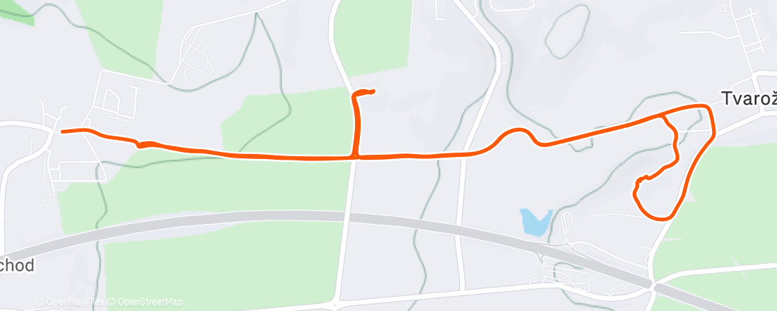 Map of the activity, Lunch Run
