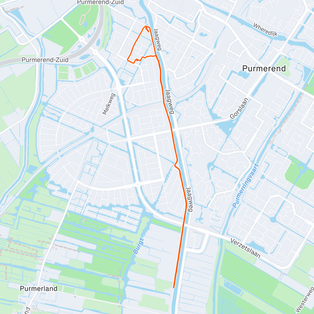 Map of the activity, Donderdagavondtraining loopgroep
