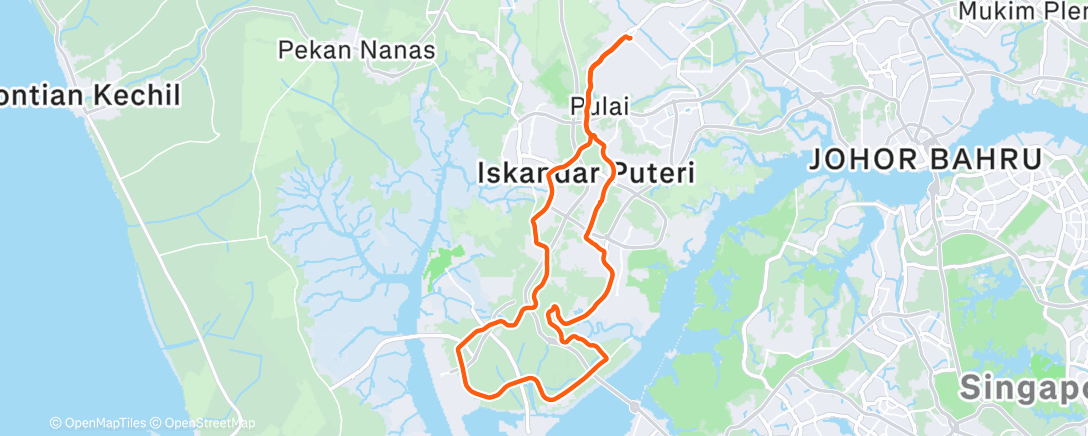 Mapa de la actividad (Morning Ride)