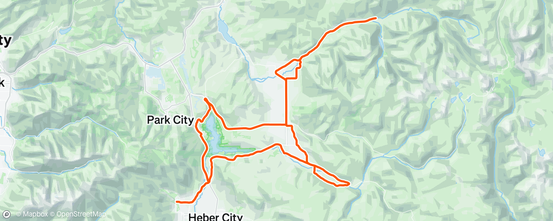 Map of the activity, Valley Riding