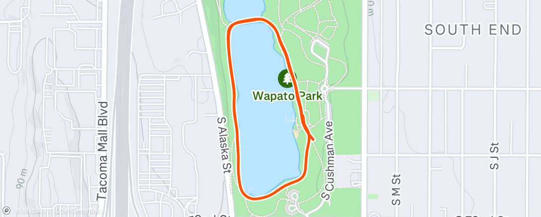 Map of the activity, Evening Walk