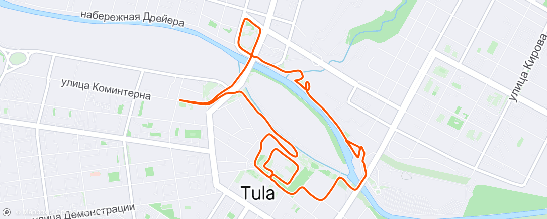 Map of the activity, Утренний run 🏃🏽‍♂️