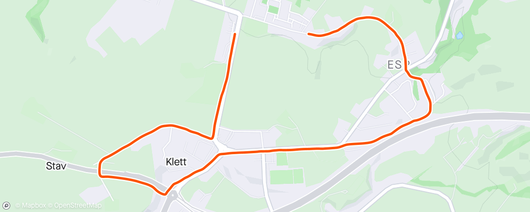 Map of the activity, 04/25/2024 Rusletur i grenda 🚶‍♂️☁️
