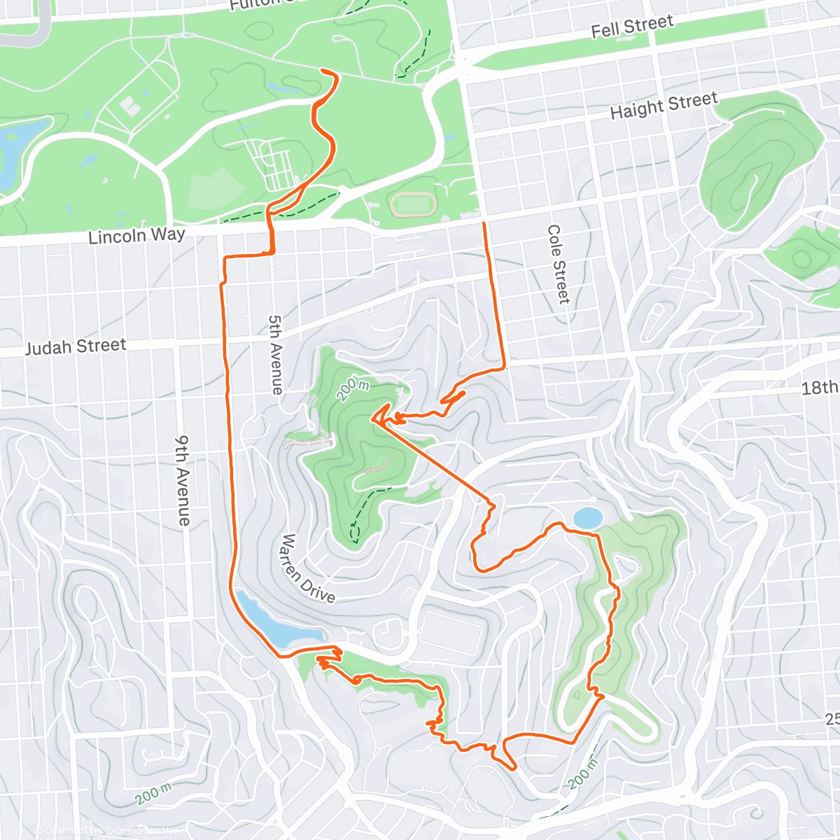 Map of the activity, Twin Peaks