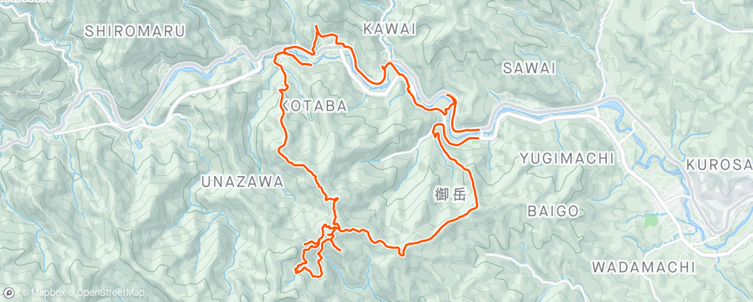 Karte der Aktivität „御嶽ロゲ”