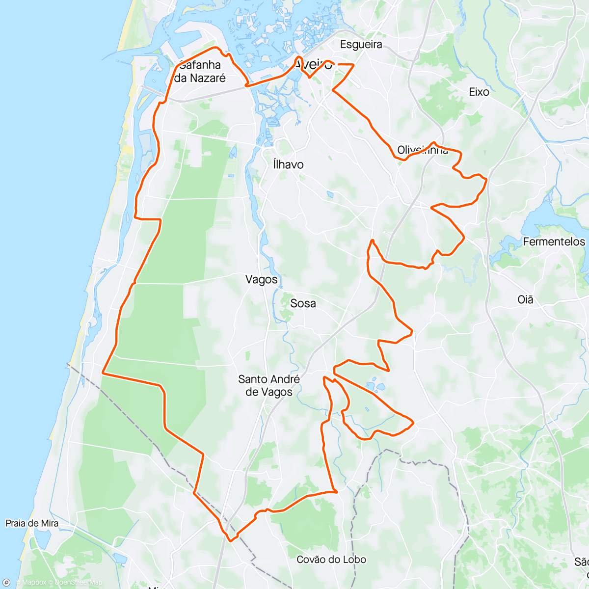 Map of the activity, Aveiro Spring Classic 2024 -1º M30