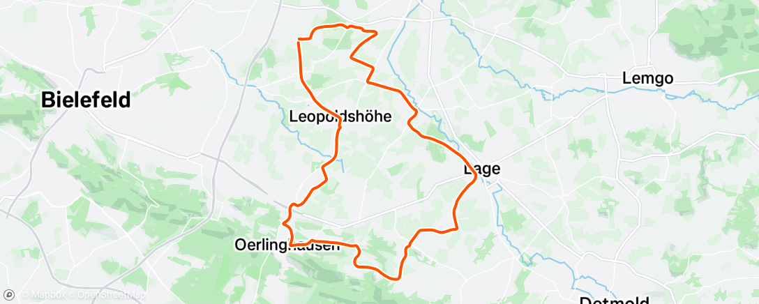 Map of the activity, Fahrt am Nachmittag
