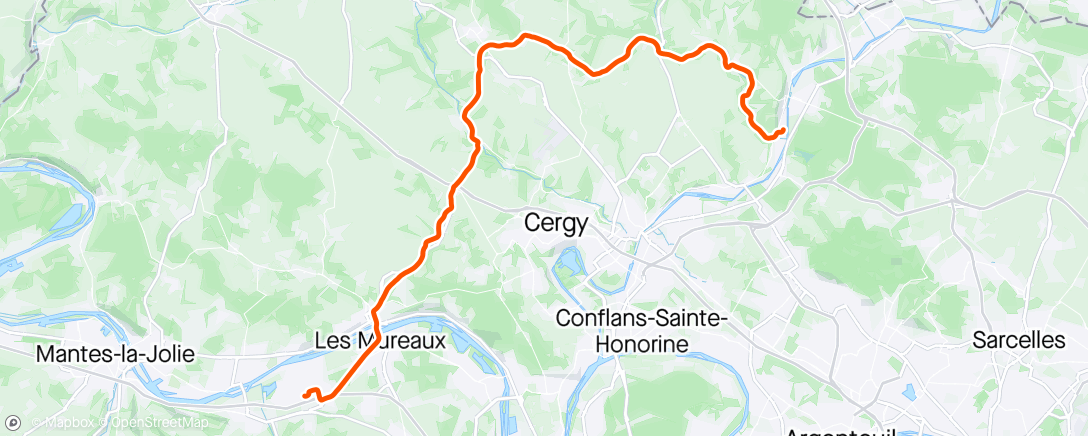 Map of the activity, Vélo taf- 🥶🥶🥶