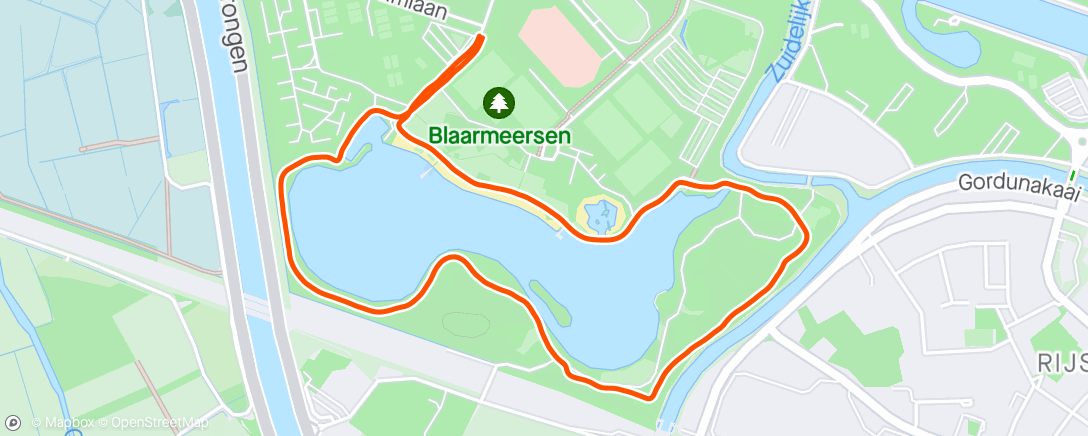 Map of the activity, Pre training  Run