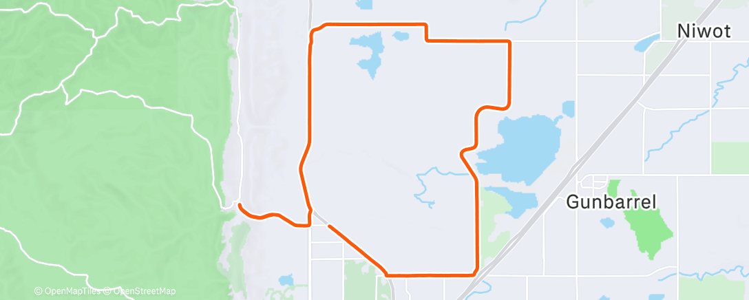 Map of the activity, Afternoon Ride