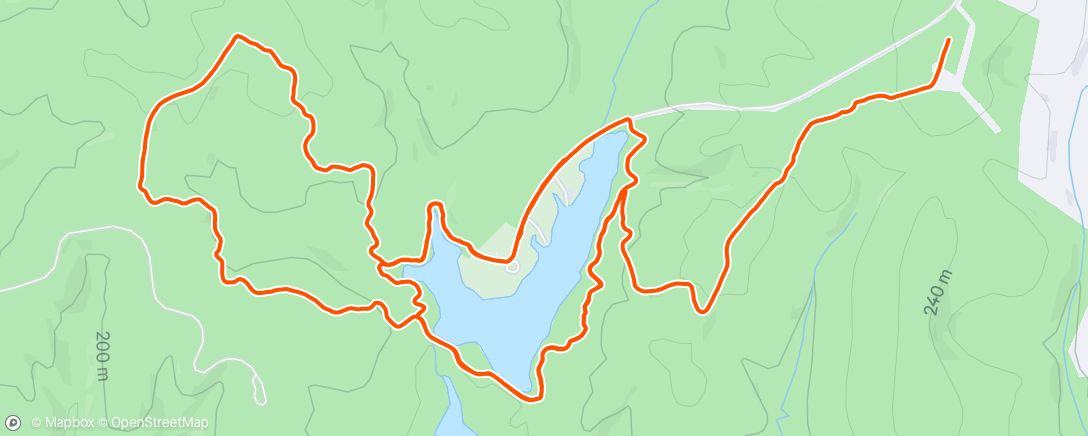 Map of the activity, Morning Trail Run