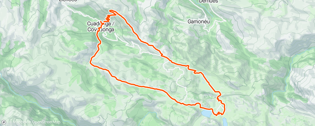 Map of the activity, Covadonga- Lagos - Covadonga