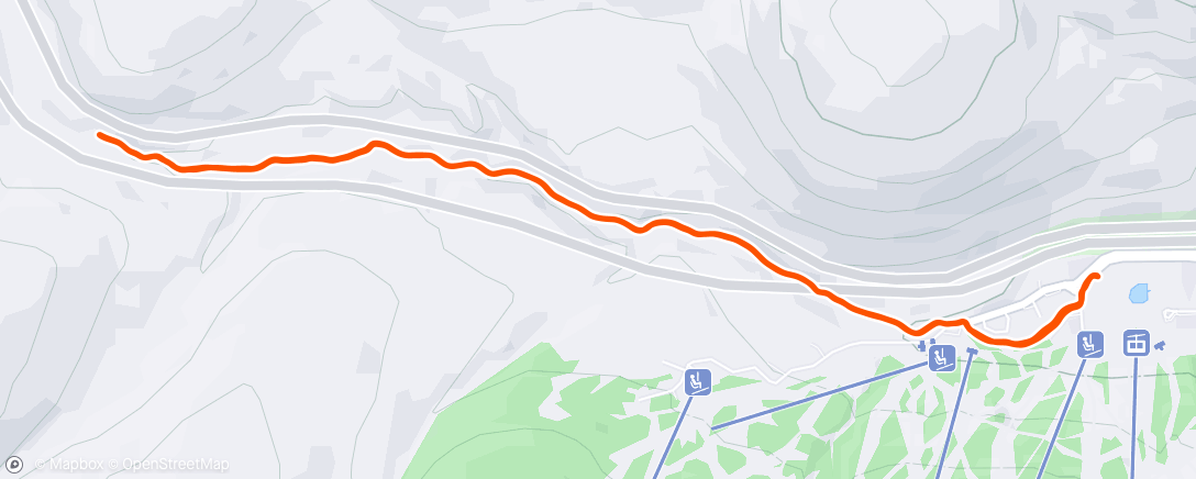 Map of the activity, Morning Run
