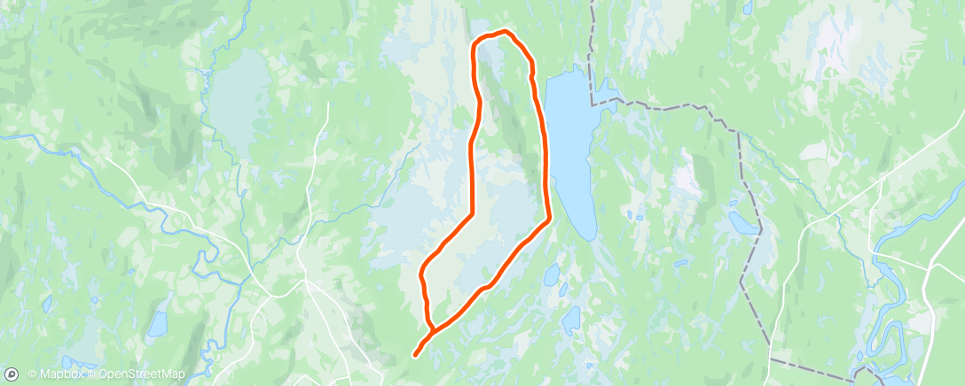 Map of the activity, Over fjellet