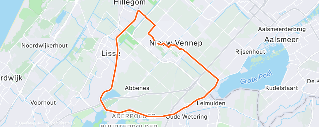 Map of the activity, Wielersport