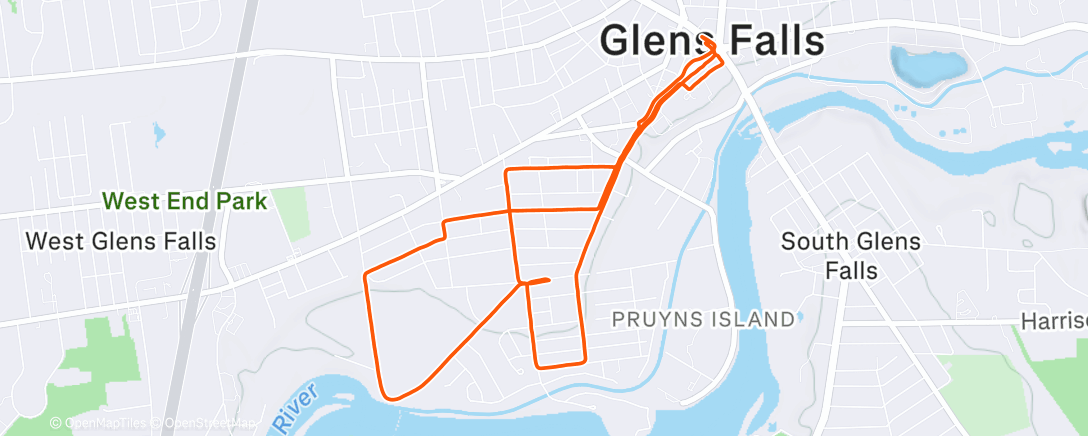 Map of the activity, Run Club