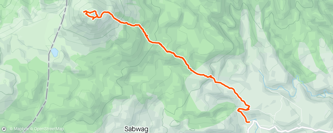 Mapa da atividade, Mount Apo - Sta. Cruz (Back Trail)