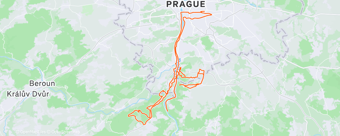 Map of the activity, Morning Ride