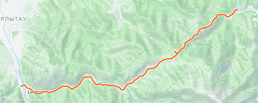 Map of the activity, На Кок-Жайляу