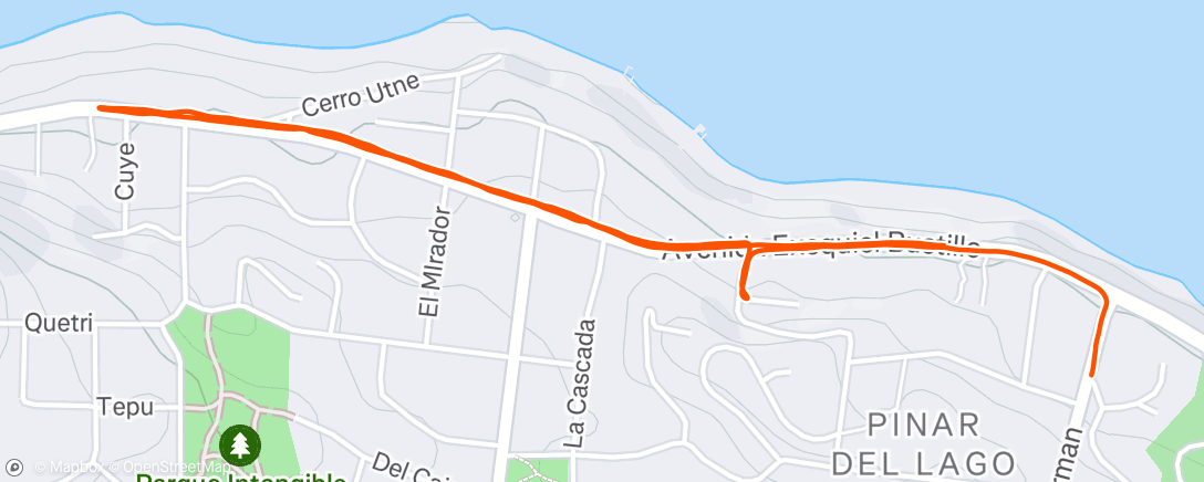 Map of the activity, Morning Run