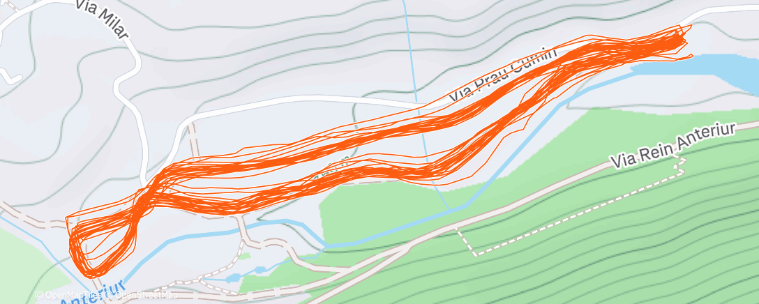 Map of the activity, 30 elei und de no chly mitem Finn