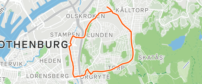 Karta över rutten
