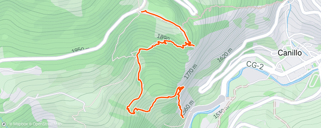 Map of the activity, VIA FERRATA 🇦🇩 Canillo