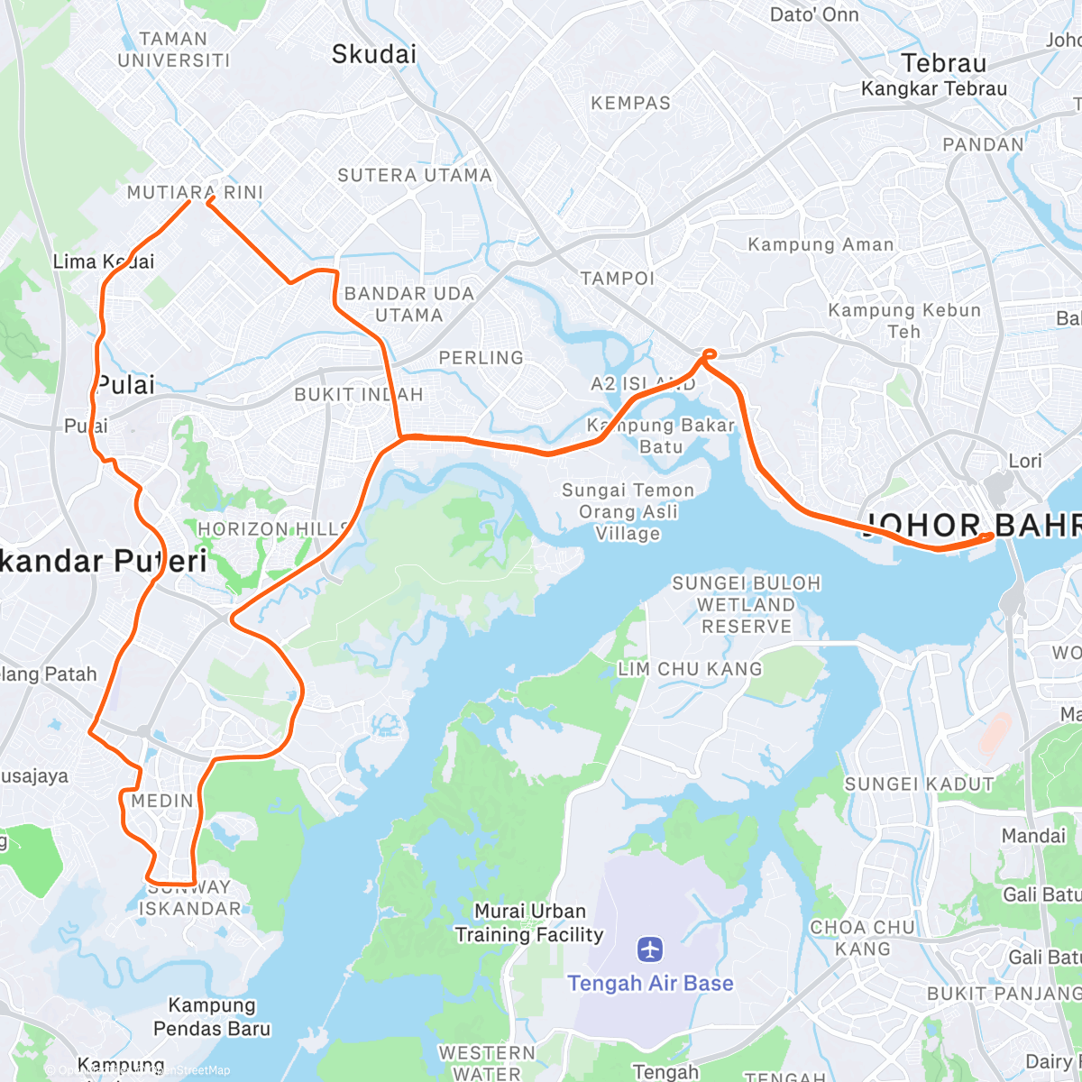 Mapa de la actividad (Road Cycling)